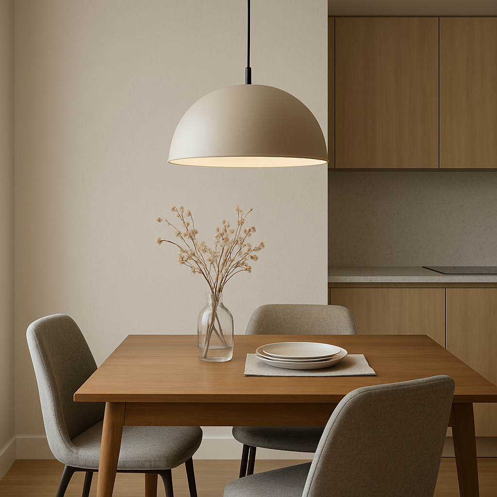 La lampada perfetta sopra il tavolo da pranzo