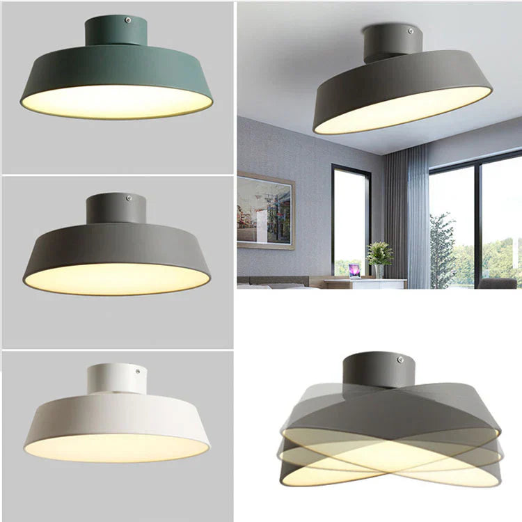 Avenae - Lampada da soffitto LED rotonda in stile nordico minimalista