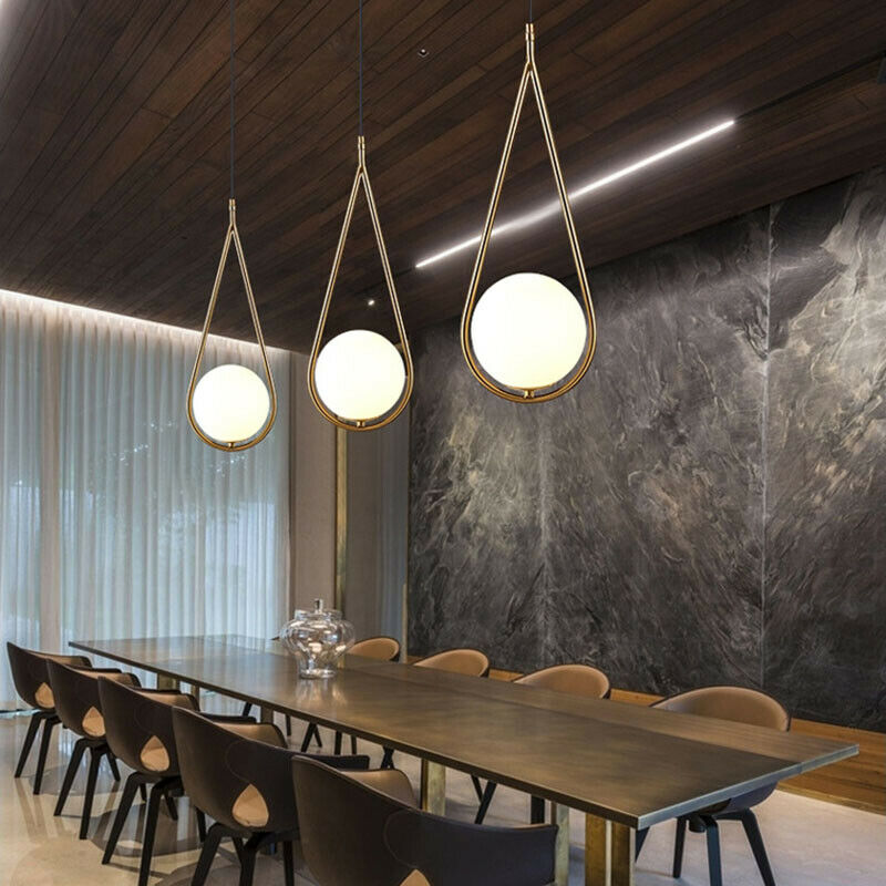 Sorelia - Lampada a Sospensione LED Moderna in Oro a Forma di Goccia