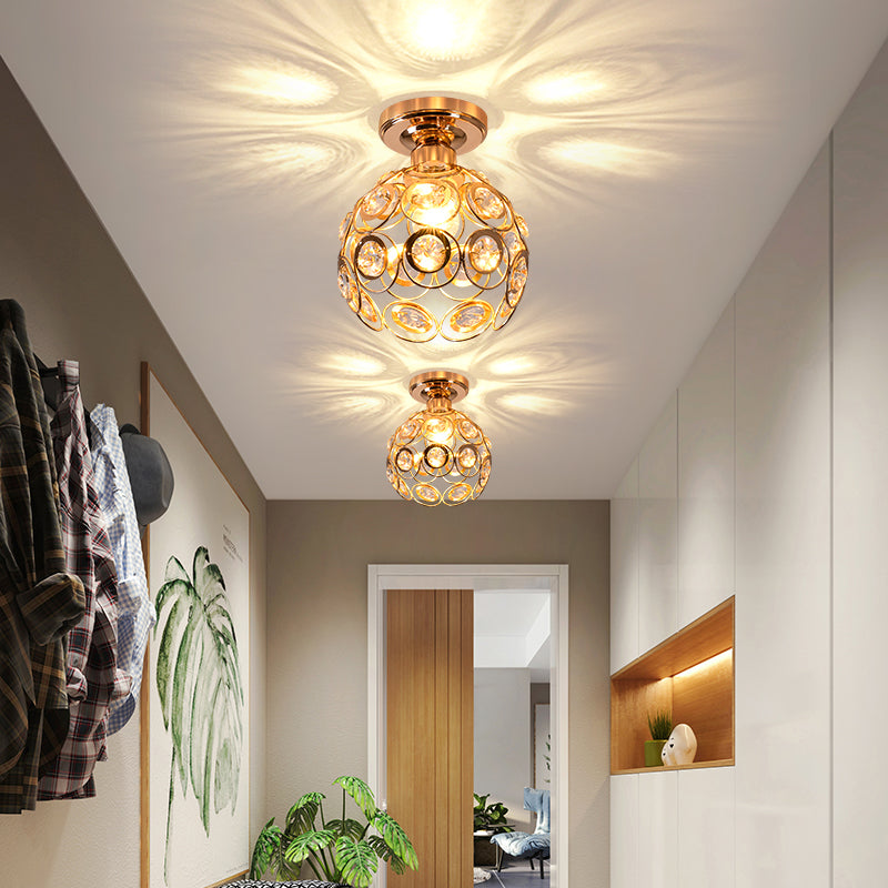 Velara - Lampada da soffitto LED rotonda di lusso moderno in cristallo