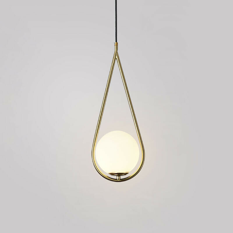 Sorelia - Lampada a Sospensione LED Moderna in Oro a Forma di Goccia