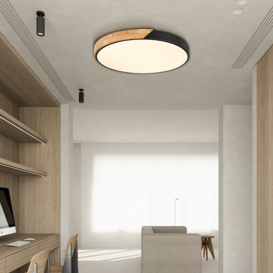 Delos - Lampada a Soffitto LED in Legno Scandinavo