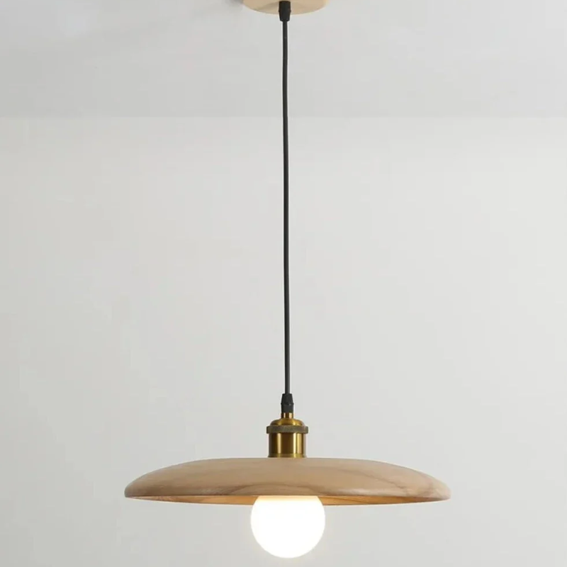 Virena - Lampada a sospensione LED in legno dallo stile minimalista nordico