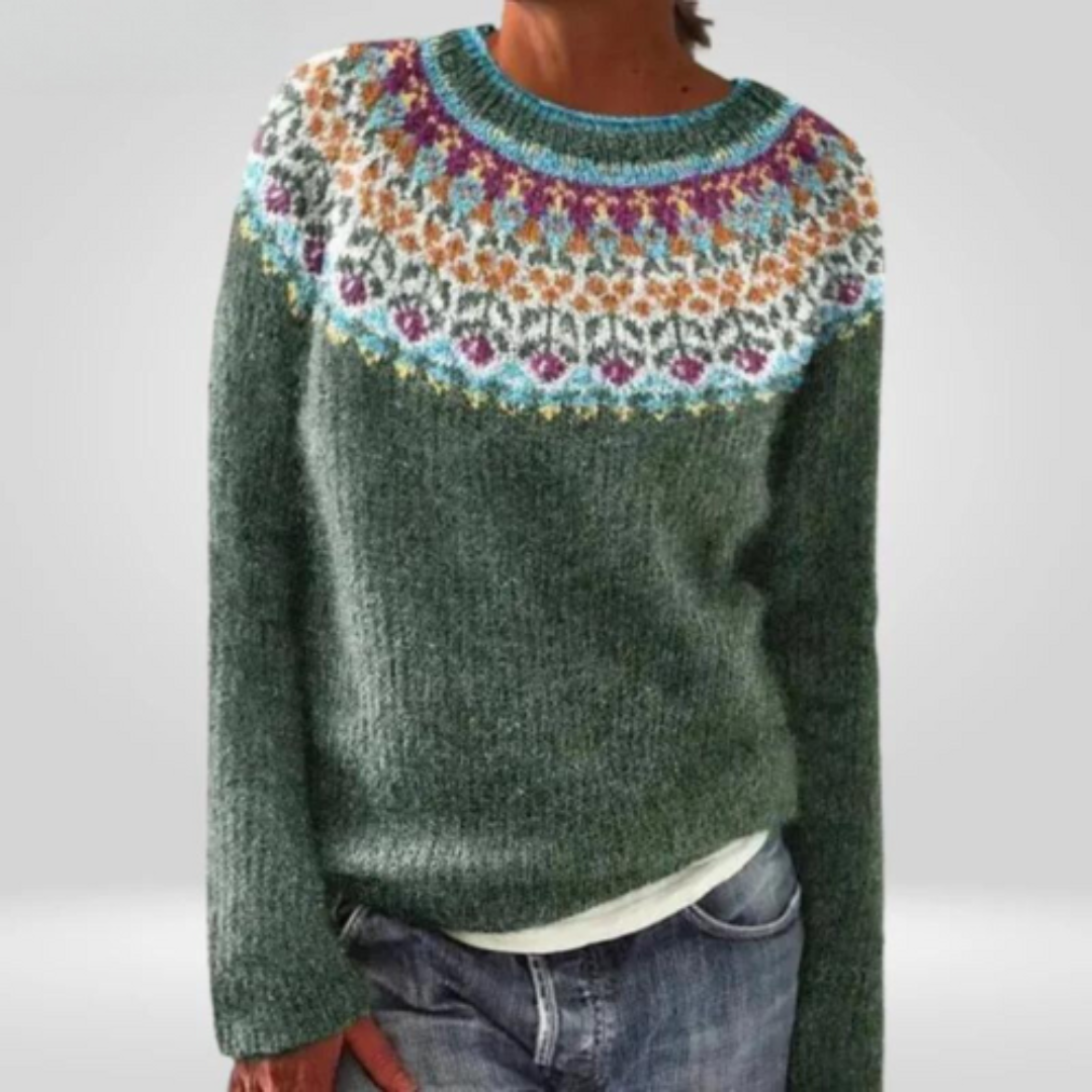 Abriellelim | Women's Comfortable Round Neck Sweater