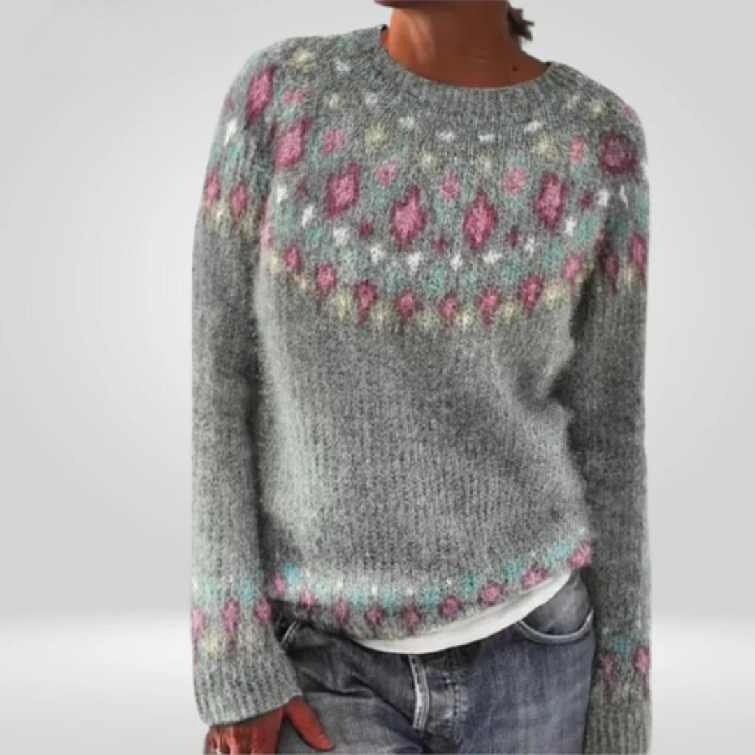 Abriellelim | Women's Comfortable Round Neck Sweater