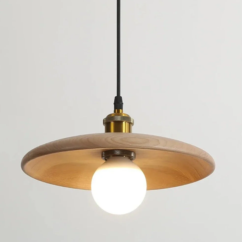 Virena - Lampada a sospensione LED in legno dallo stile minimalista nordico