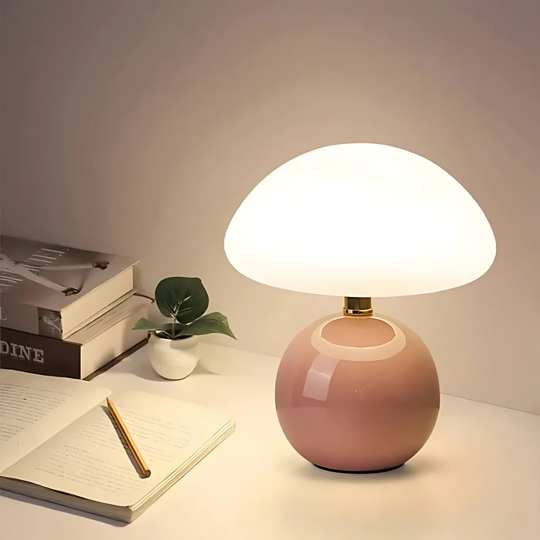 Photis - Elegante Lampada da Tavolo LED a Forma di Fungo