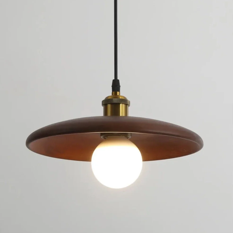 Virena - Lampada a sospensione LED in legno dallo stile minimalista nordico