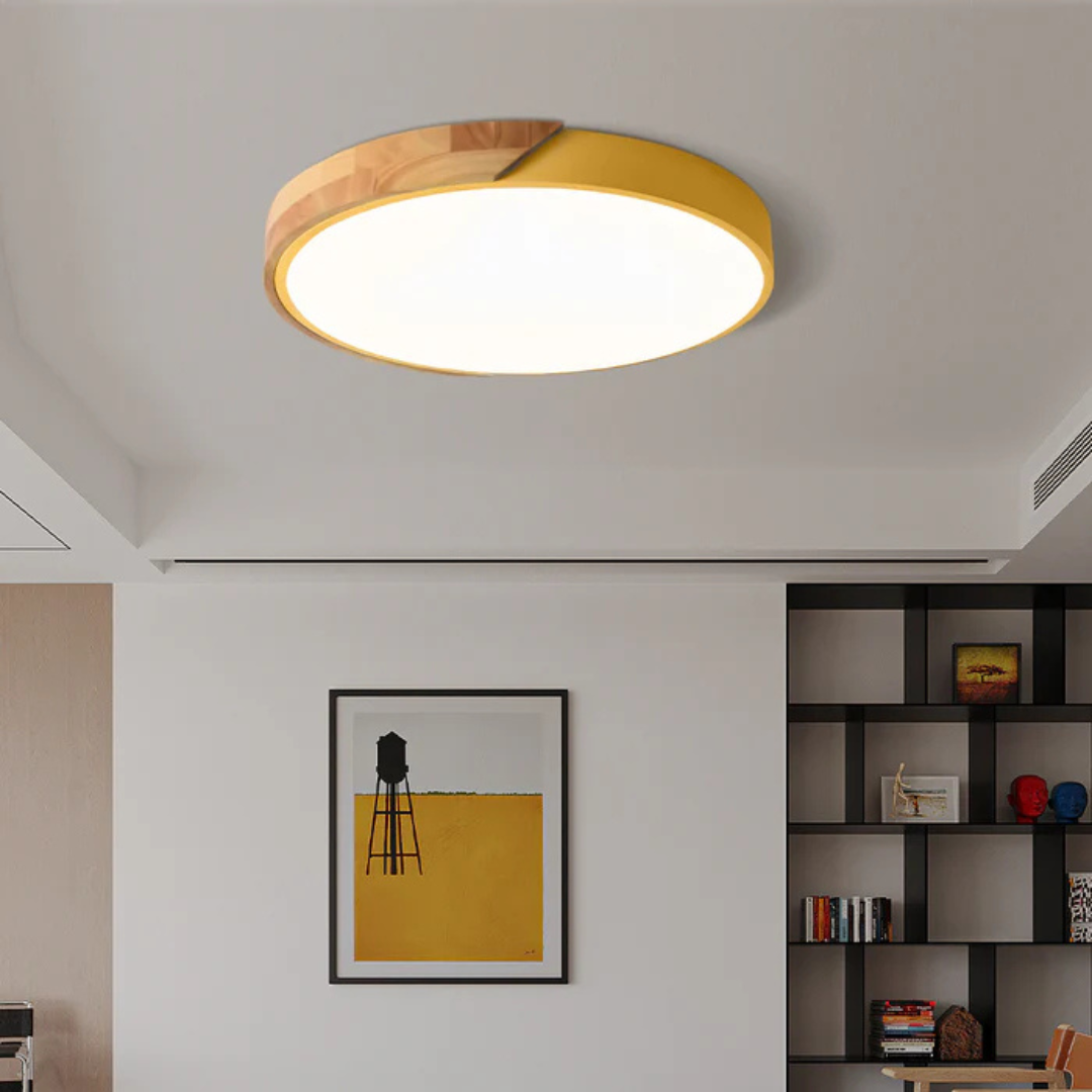 Delos - Lampada a Soffitto LED in Legno Scandinavo