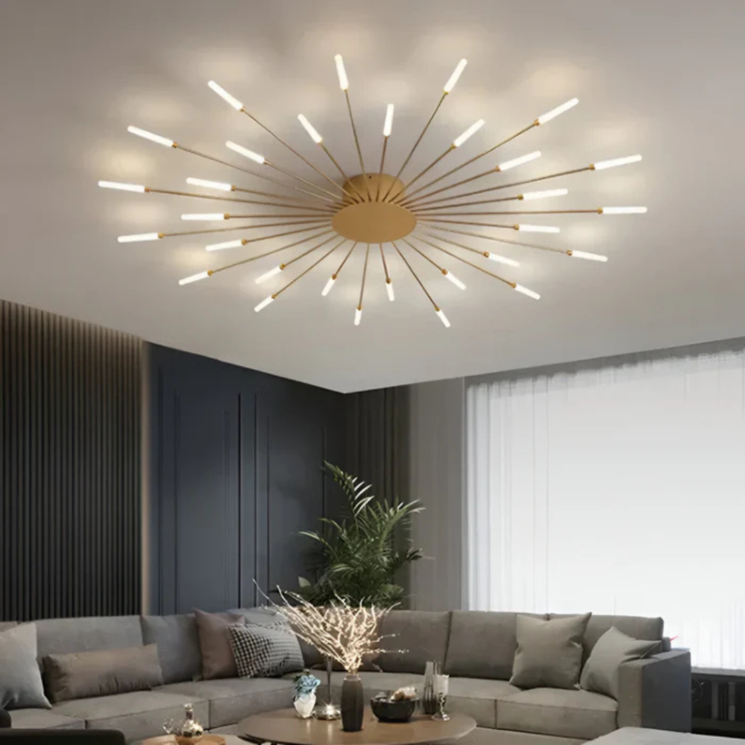 Spiral - Lampada a Soffitto LED di Lusso | Elegante Lampadario per il Soggiorno
