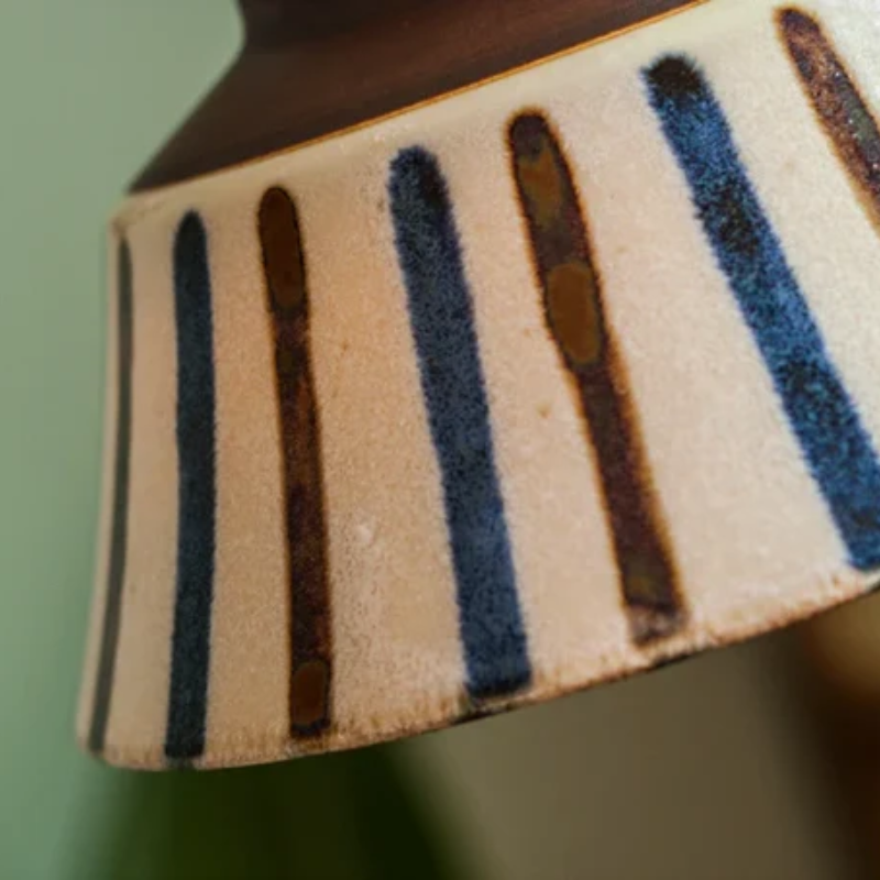 Phoebe - Lampada a sospensione giapponese in ceramica dallo stile retro