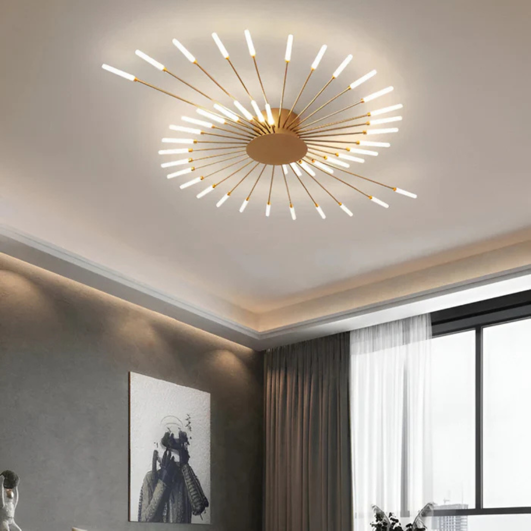 Spiral - Lampada a Soffitto LED di Lusso | Elegante Lampadario per il Soggiorno