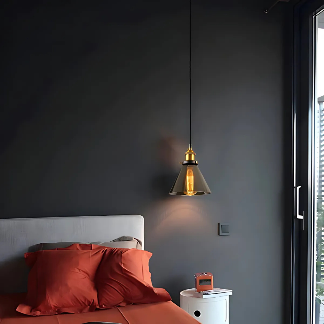 Urban - Elegante Lampada a Sospensione Vintage in Vetro per la Sala da Pranzo