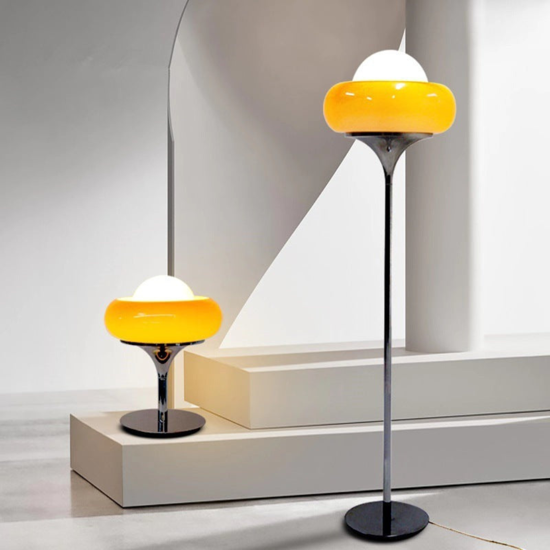 Nerix - Lampada da Tavolo Retro in Stile Bauhaus
