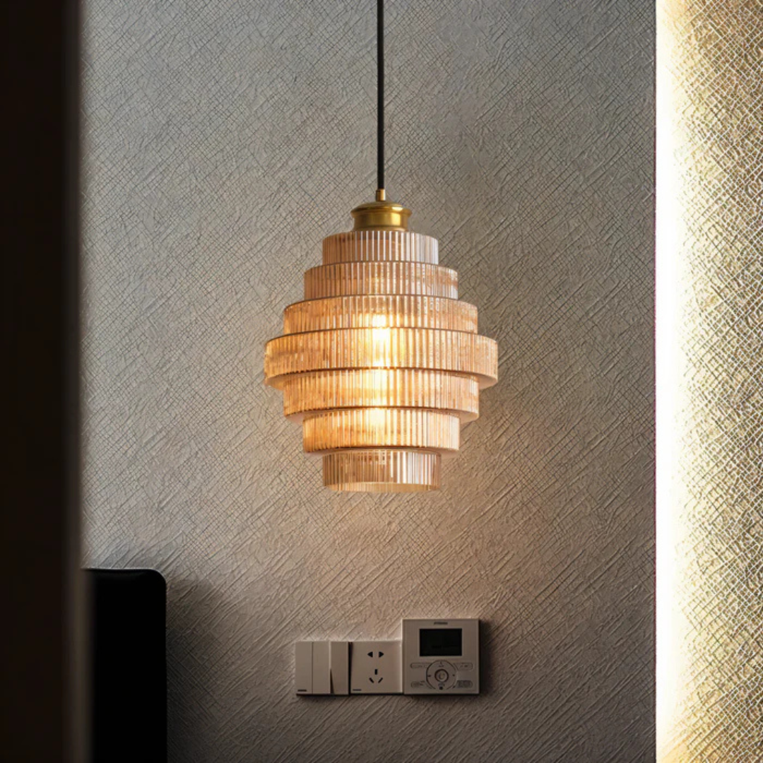 Hebes - Lampada a Sospensione Vintage in Vetro