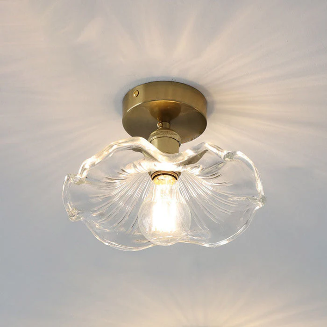 Fyrix - Lampada a soffitto in vetro Hibiscus