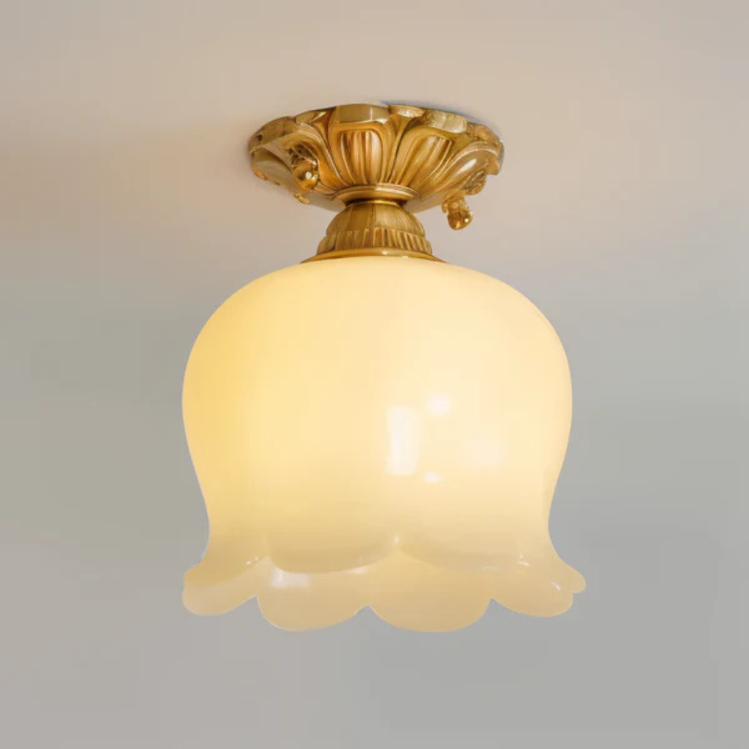 Publie - Lampada da soffitto vintage a forma floreale