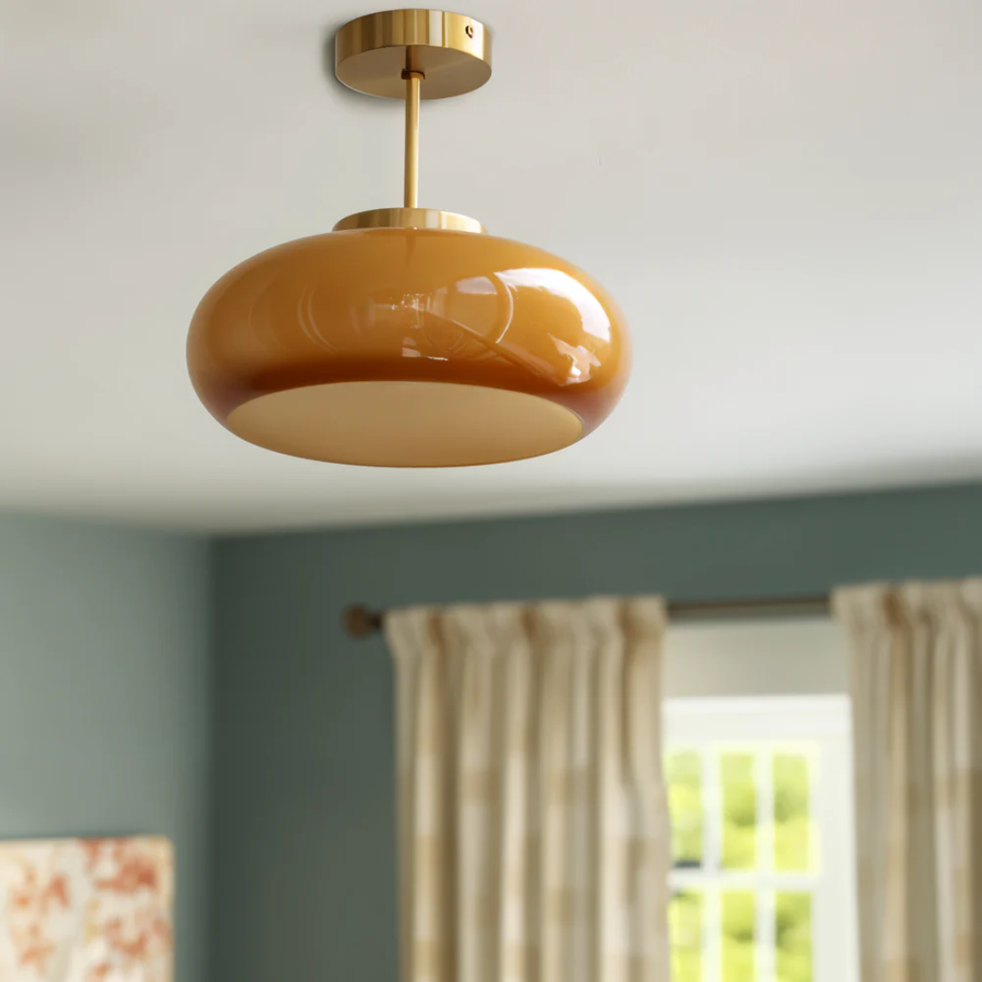 Flixar - Lampadario Vintage in Giallo