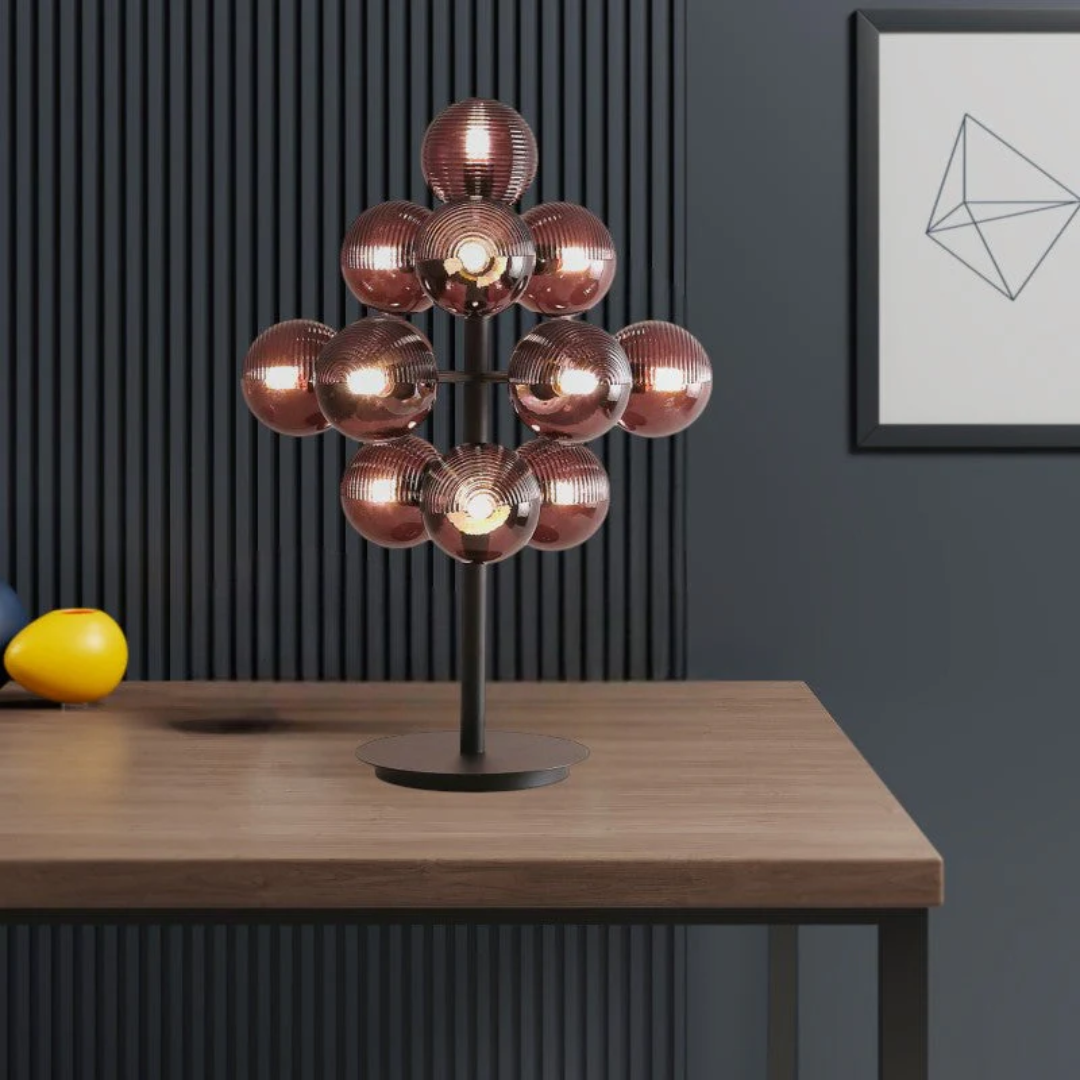 Clyra - Lampada da Tavolo in Vetro Elegante