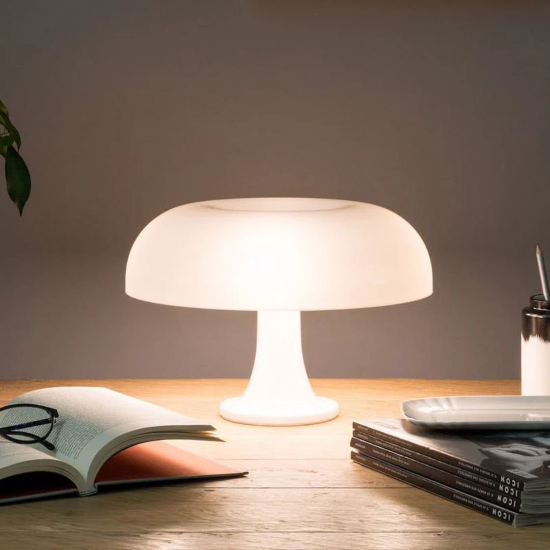 Sylviq - Lampada da Tavolo Minimalista a Forma di Funghi