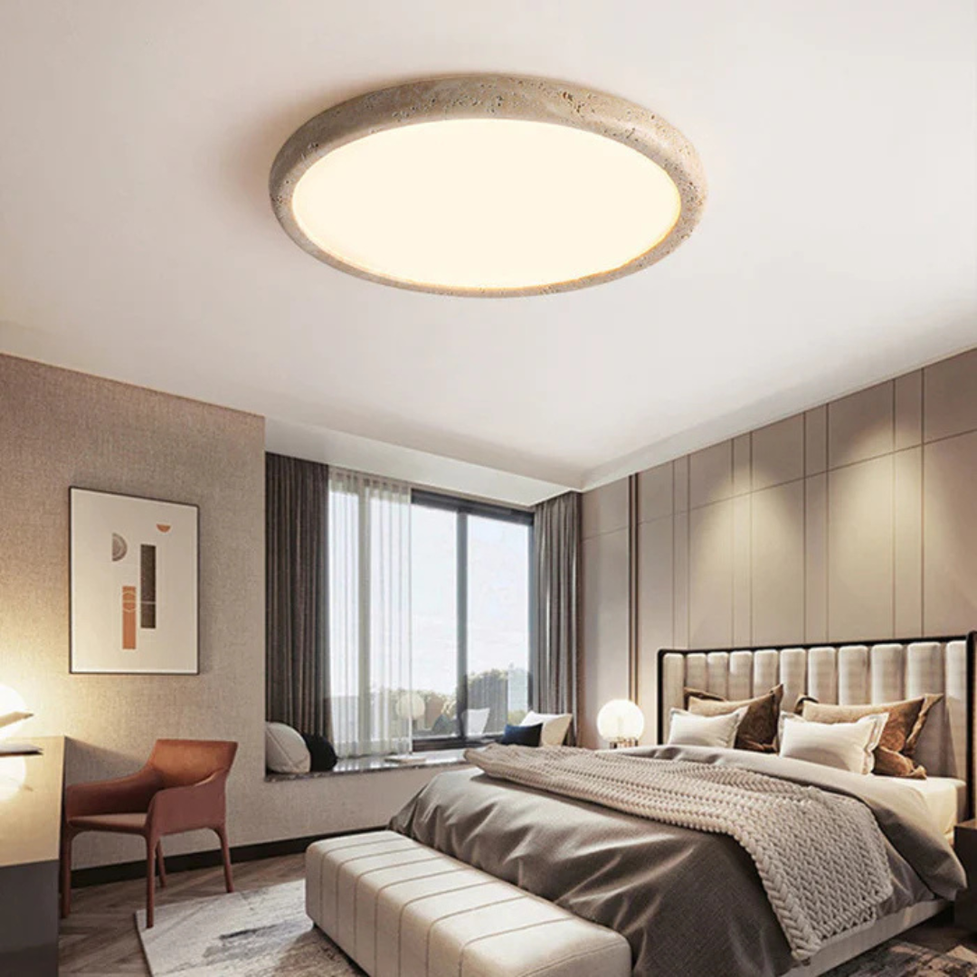 Noct - Lampada a soffitto LED in pietra naturale