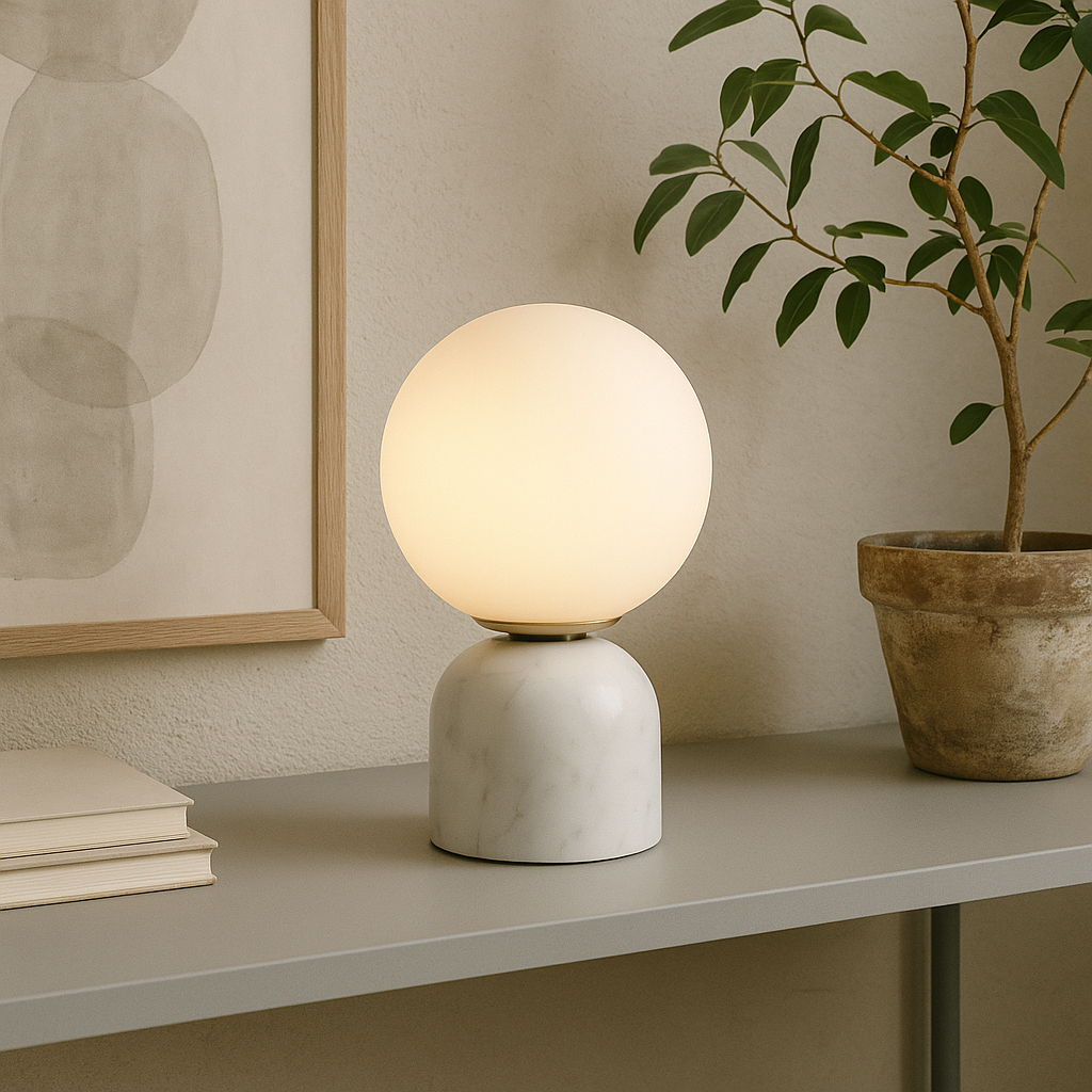 Orantheia - Lampada da Tavolo Moderna per Soggiorno o Camera da Letto