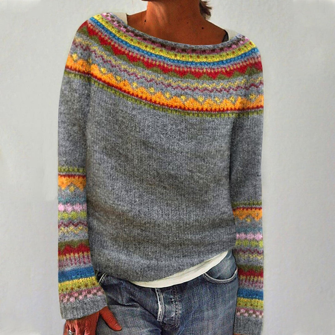 Courtey | Women's Comfortable Long Sleeve Crew Neck Pullover