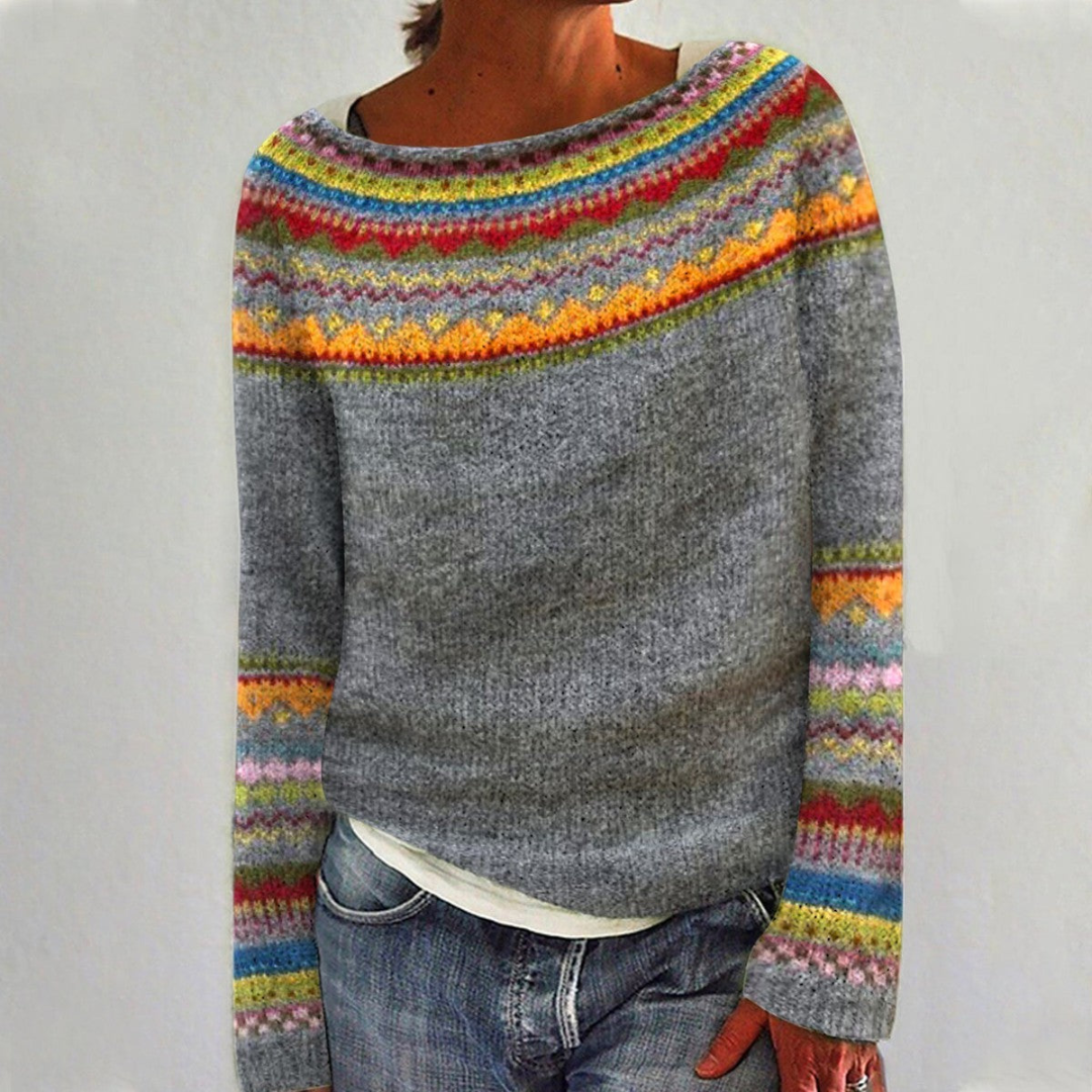 Courtey | Women's Comfortable Long Sleeve Crew Neck Pullover
