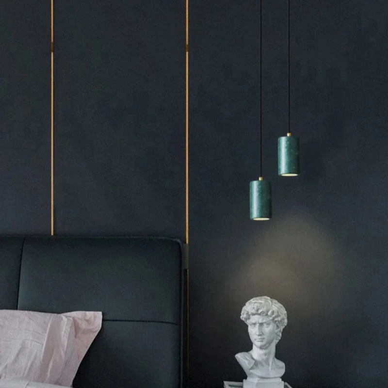 Velena - Lampada a sospensione LED in marmo dal design minimalista