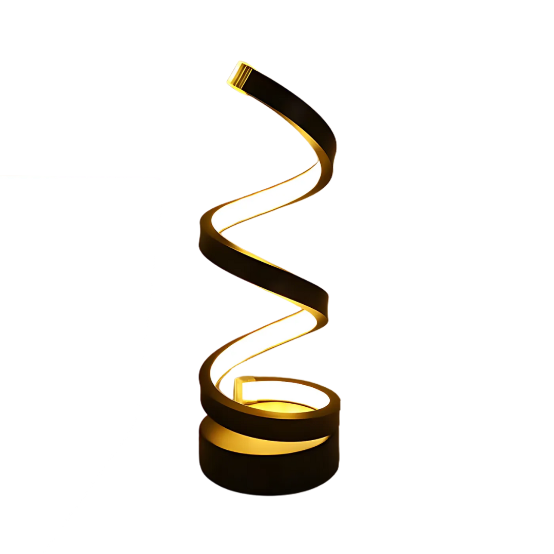 Leto - Lampada da Tavolo LED con Design Spirale