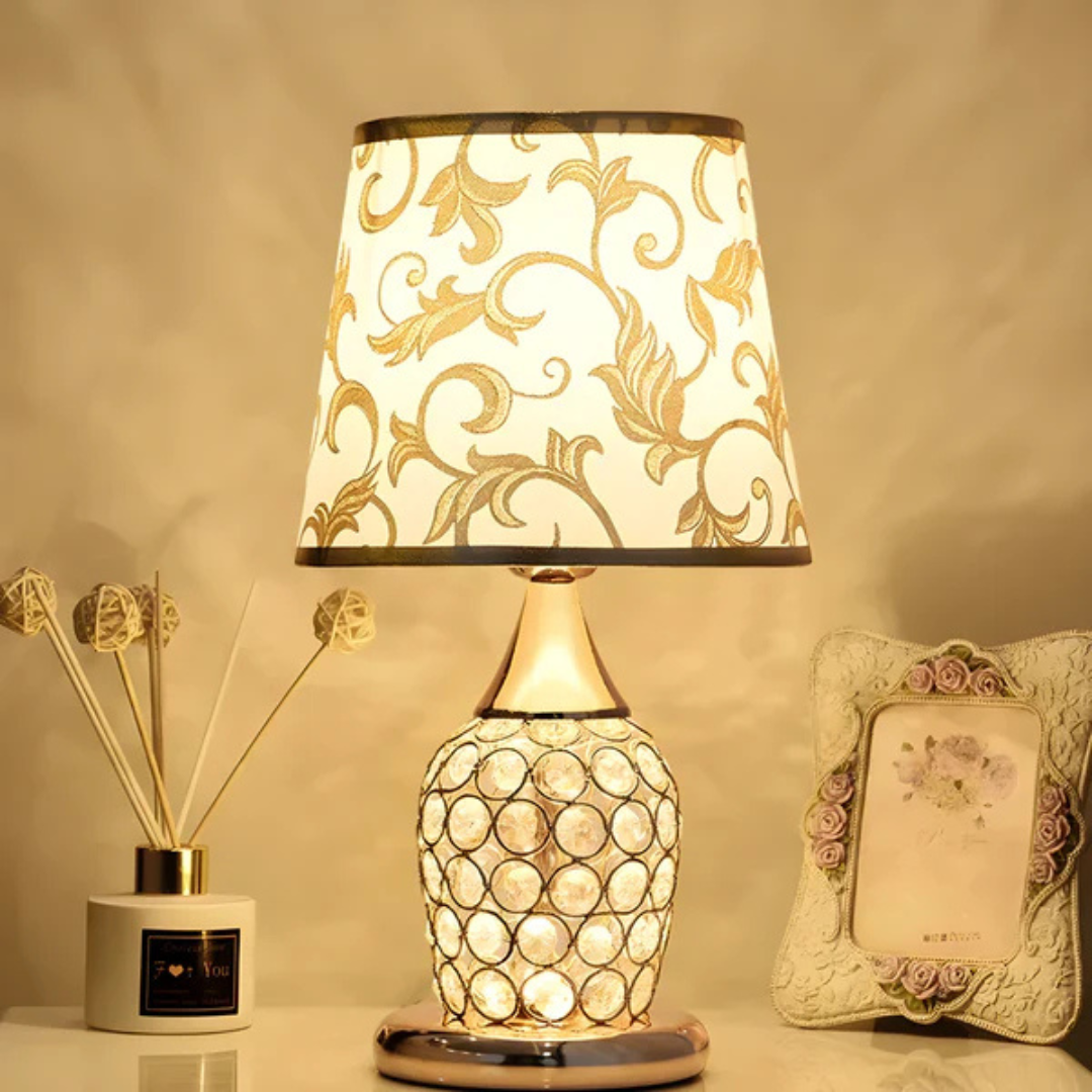 Chanted - Lampada da Tavolo LED di Lusso con Illuminazione in Cristallo