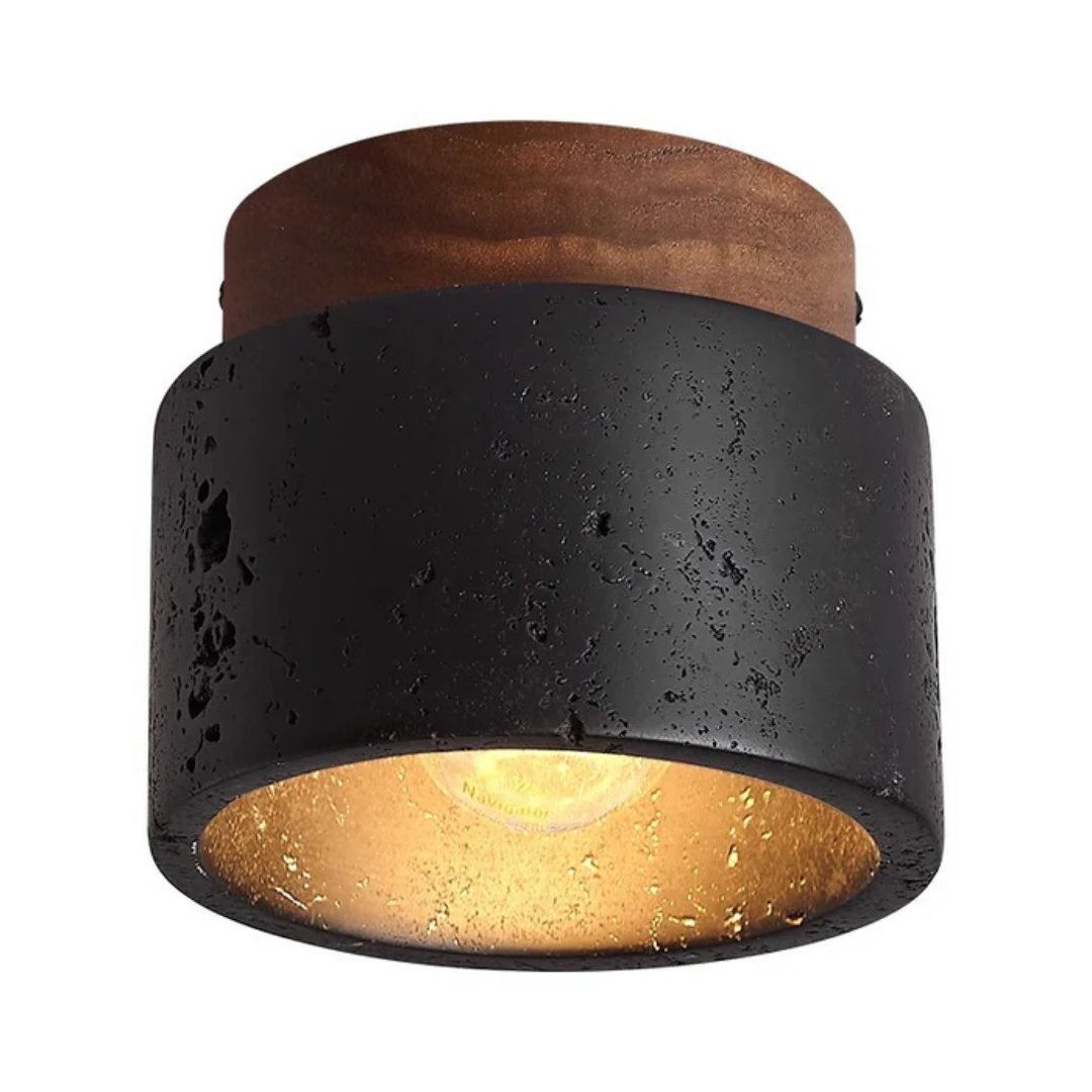 Proteus - Soffitto Lampada con Finitura in Pietra