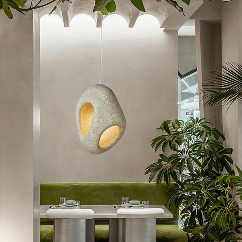 Thalira - Lampada a Sospensione LED Moderna in Stile Wabi Sabi