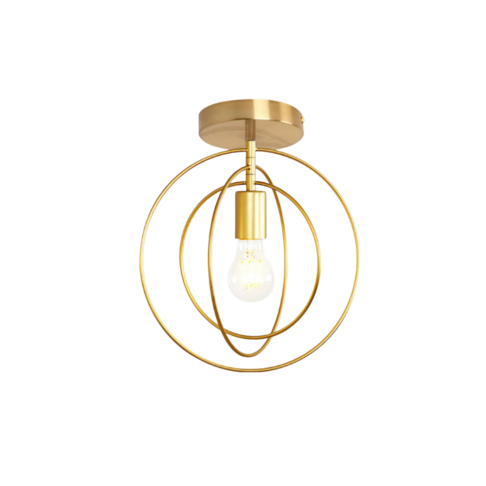 Thaleia - Lampada da soffitto moderna a forma di anello dorato" can be rewritten as:

"Thaleia - Lampada a soffitto moderna con design ad anello dorato