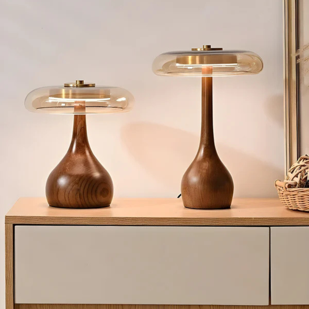 Zenna - Lampada da Tavolo LED in Legno Naturale