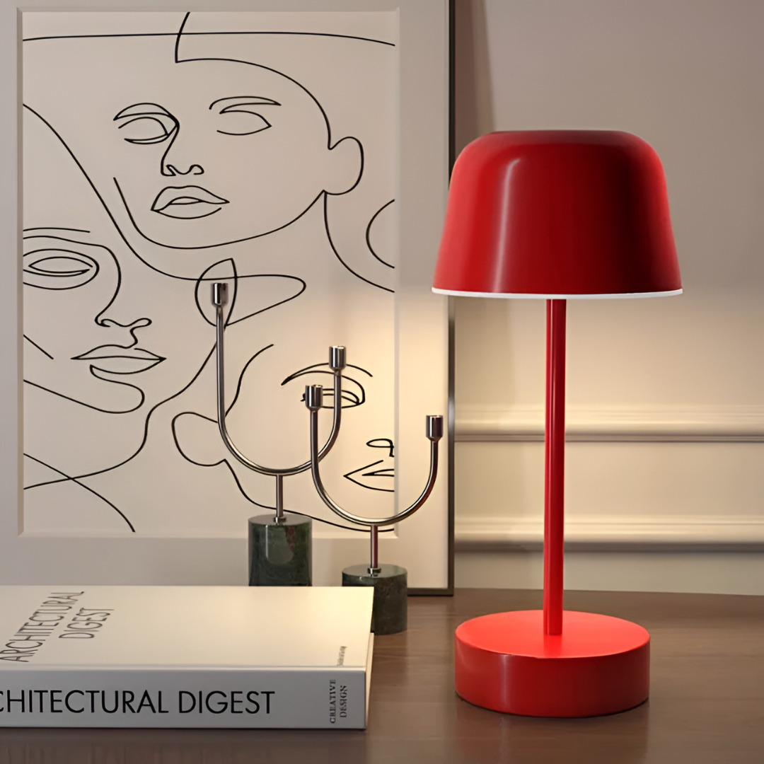 Luvra - Lampada da Tavolo Retro con Illuminazione LED
