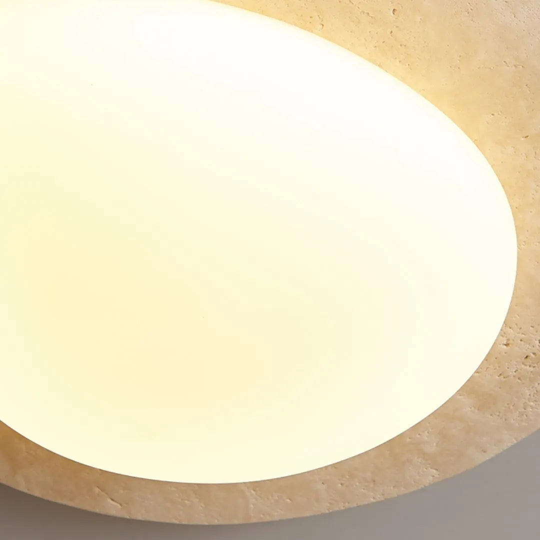 Calla - LED Soffitto Lamp in Cream Travertine