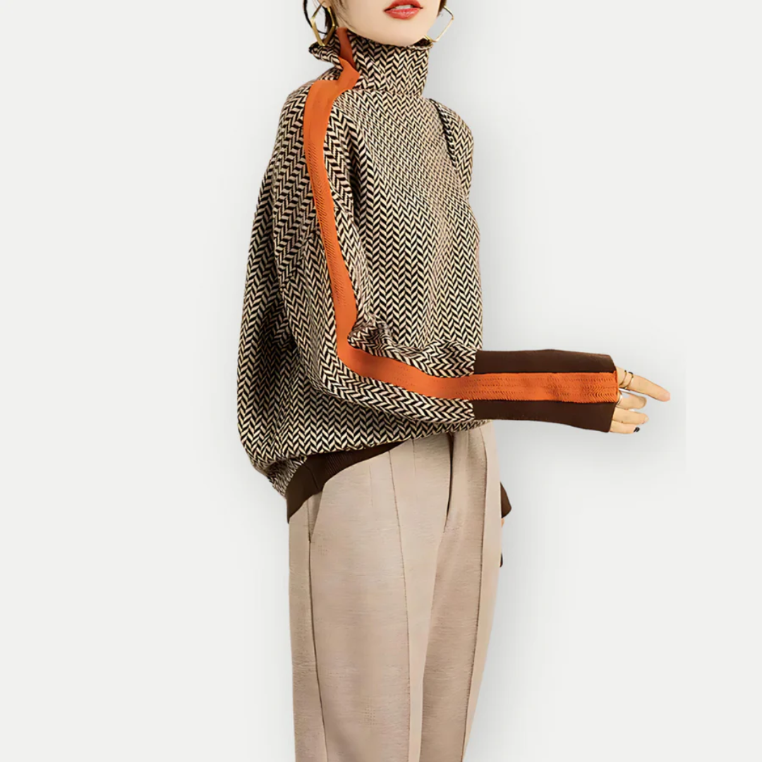 Clauzia | Women's Modern Long Sleeve Winter Sweater
