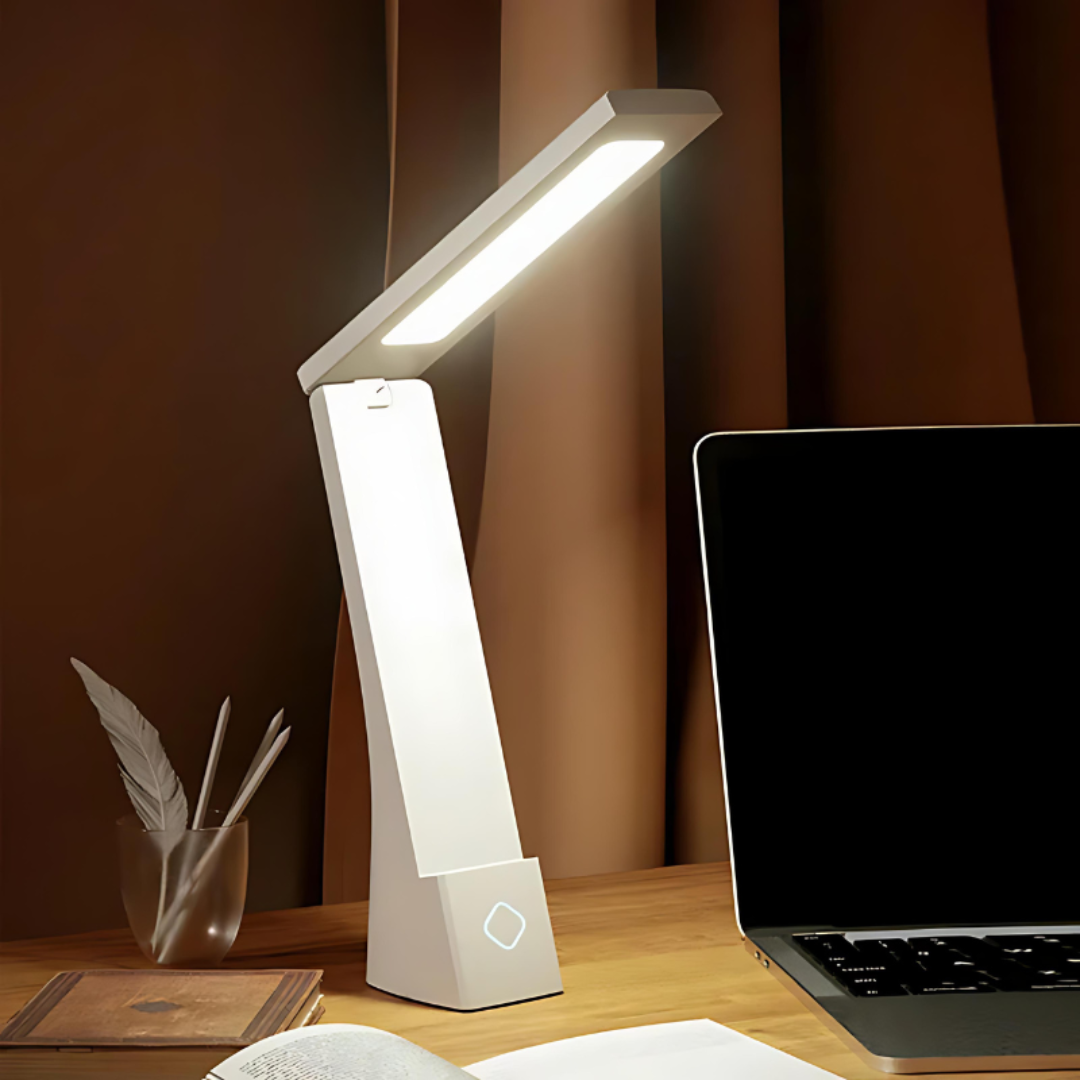 Zyphos - Lampada da Tavolo LED Compatta e Pieghevole