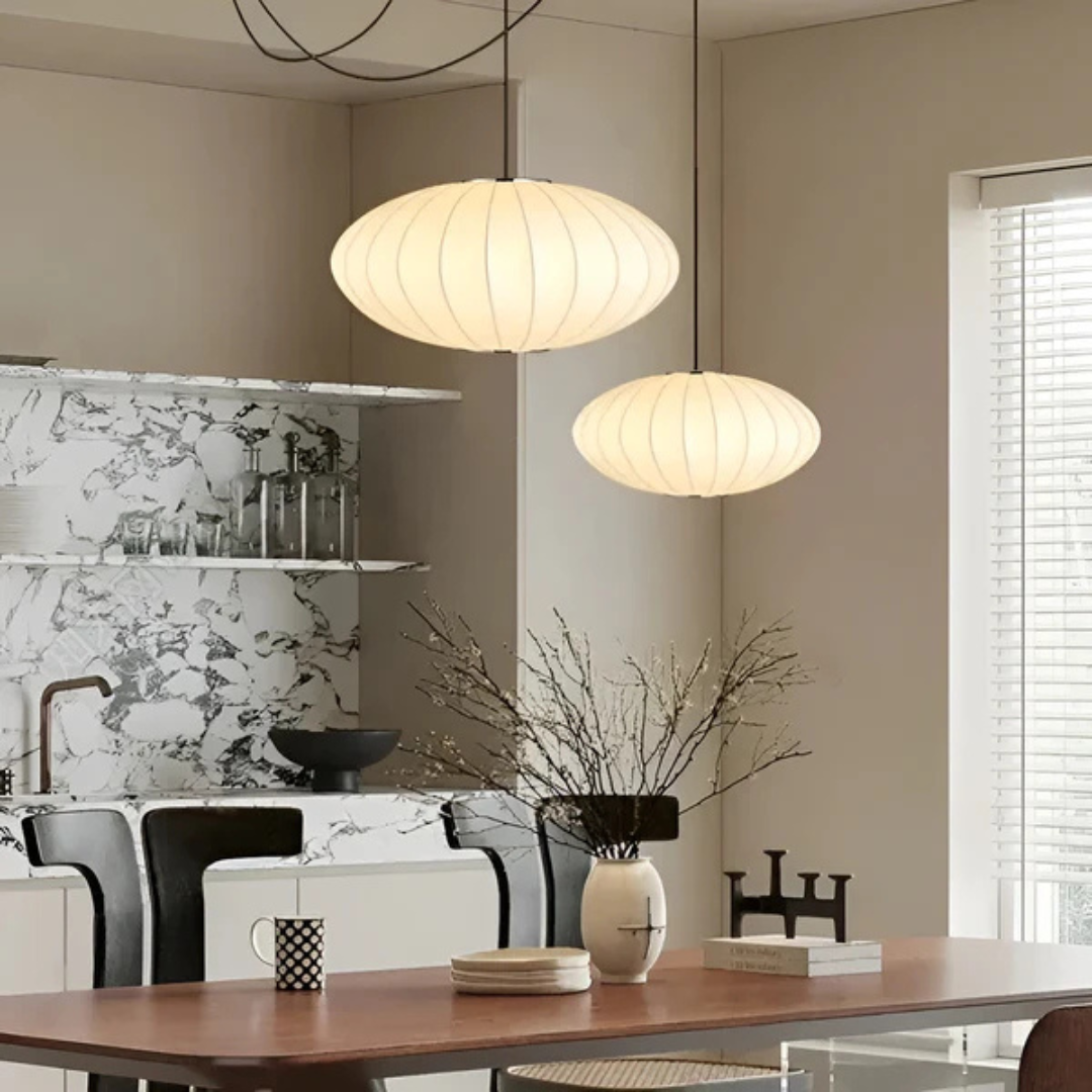 Breeze - Lampada Pendente in Seta Giapponese