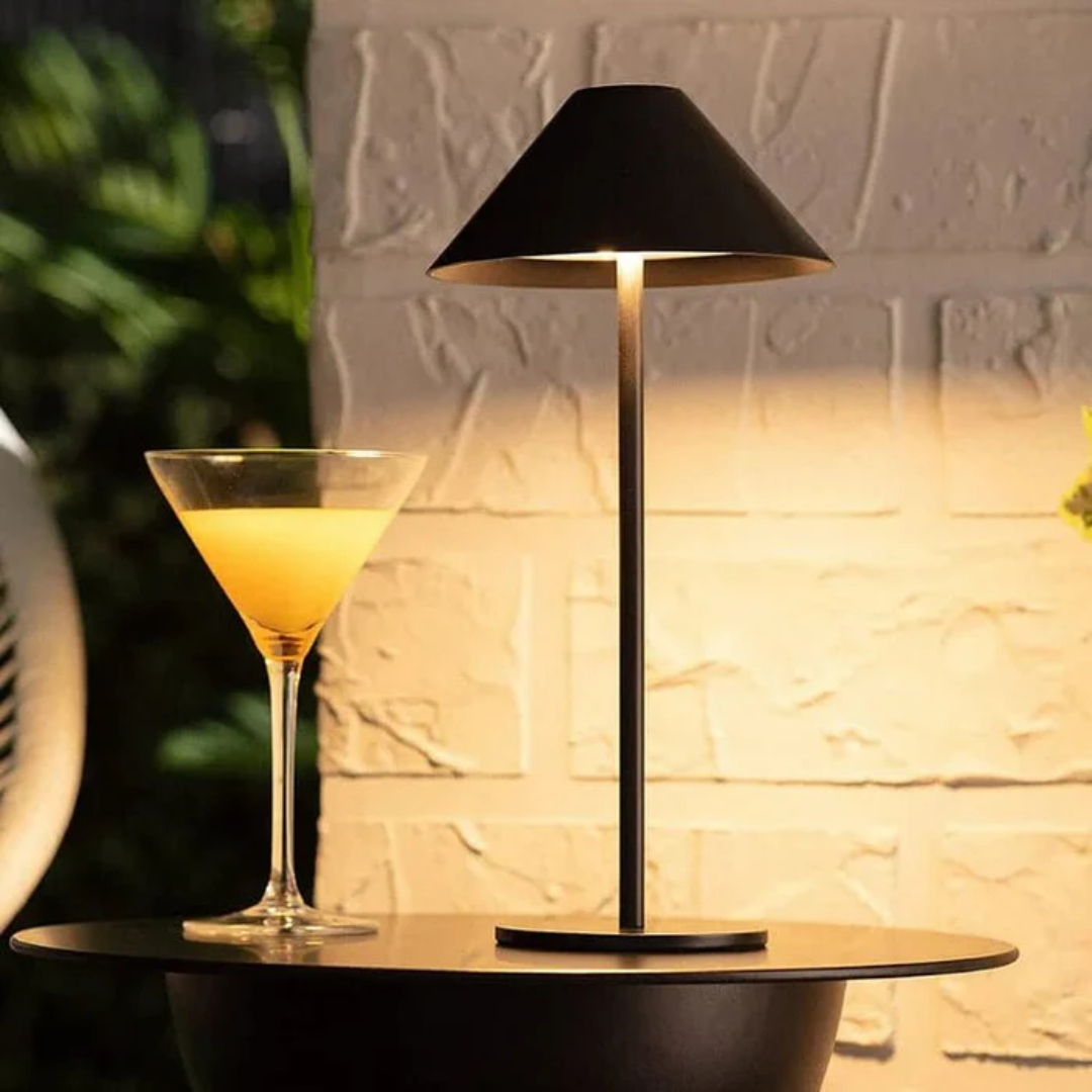 Baucis - Elegante Lampada da Tavolo Wireless