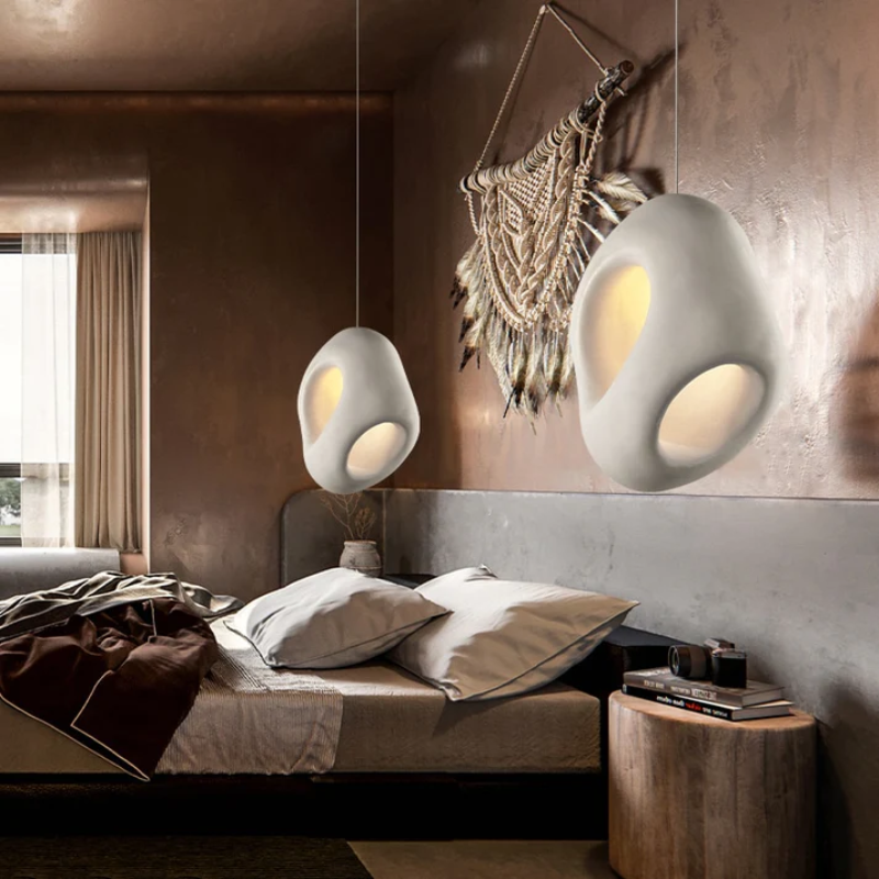 Thalira - Lampada a Sospensione LED Moderna in Stile Wabi Sabi