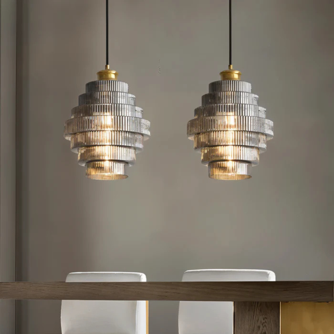 Hebes - Lampada a Sospensione Vintage in Vetro