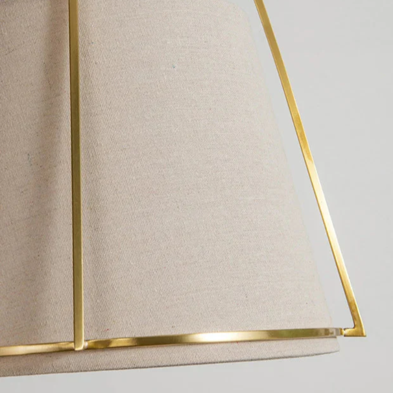 Pallas - Lampada a Sospensione Moderna in Tessuto con Struttura in Ottone" can be rewritten as:

"Pallas - Lampada Sospesa Moderna in Tessuto con Struttura in Ottone