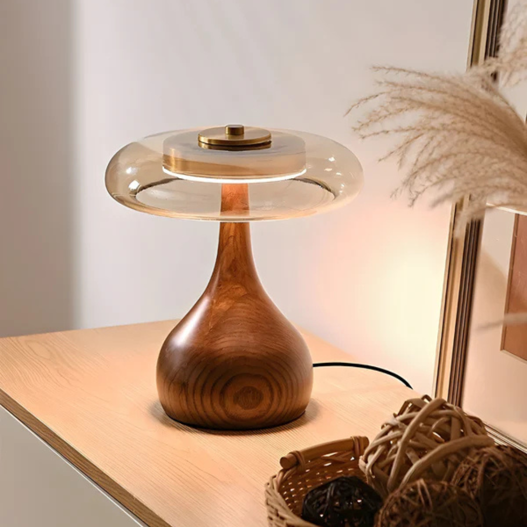 Zenna - Lampada da Tavolo LED in Legno Naturale