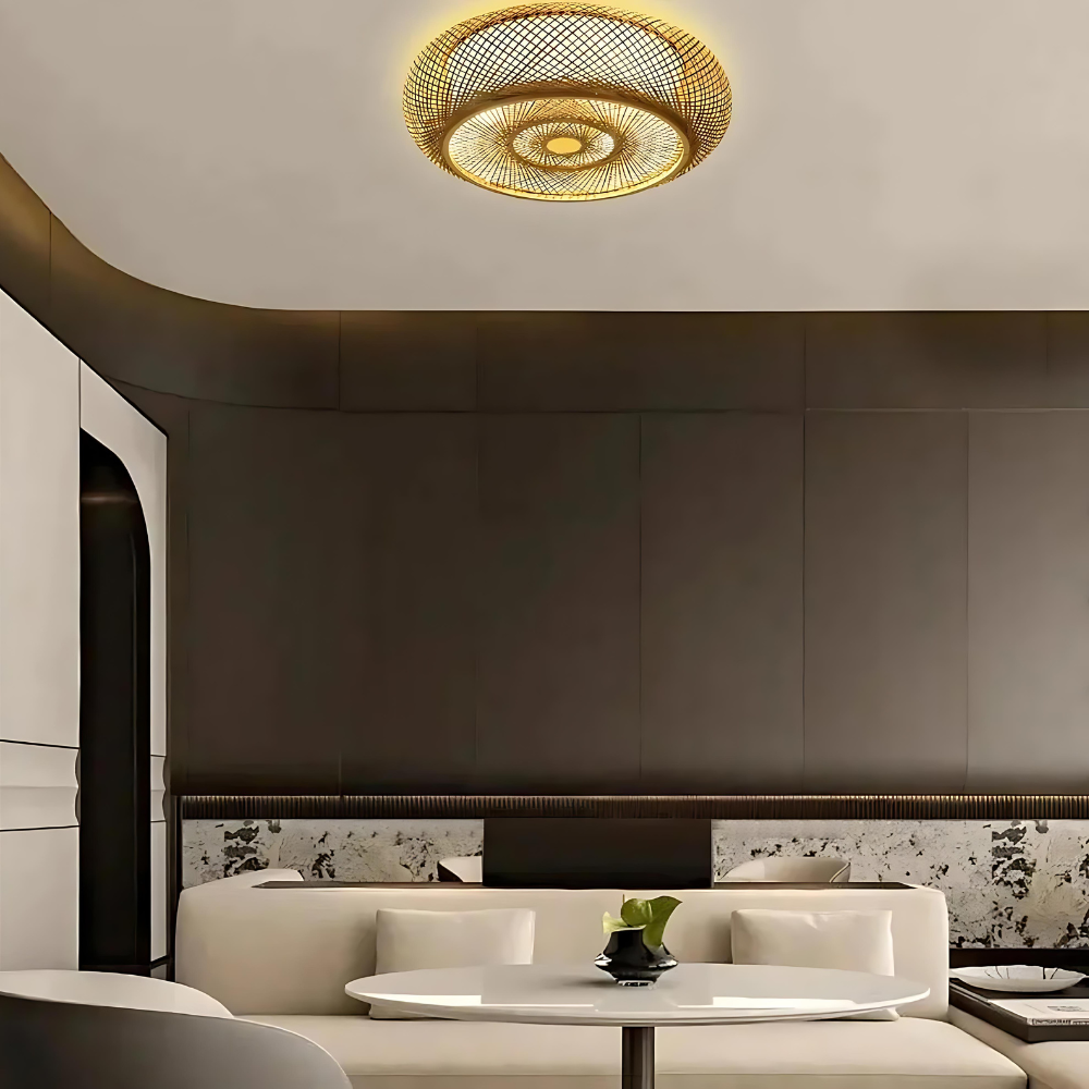 Maelira - Lampada a soffitto in bambù naturale