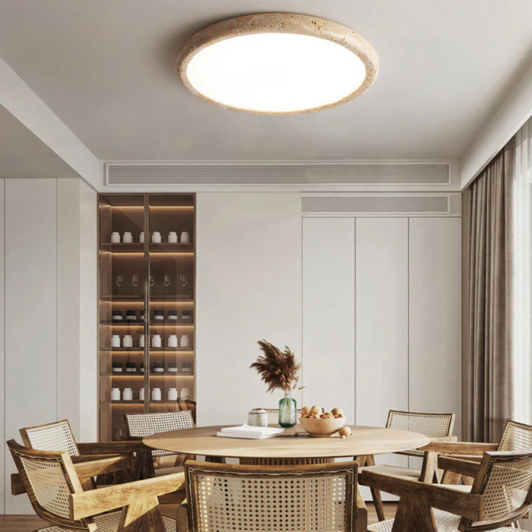 Noct - Lampada a soffitto LED in pietra naturale