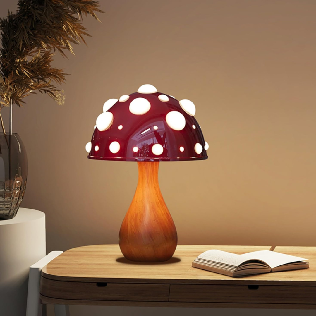 Olia - Lampada da Tavolo LED a Forma di Fungo