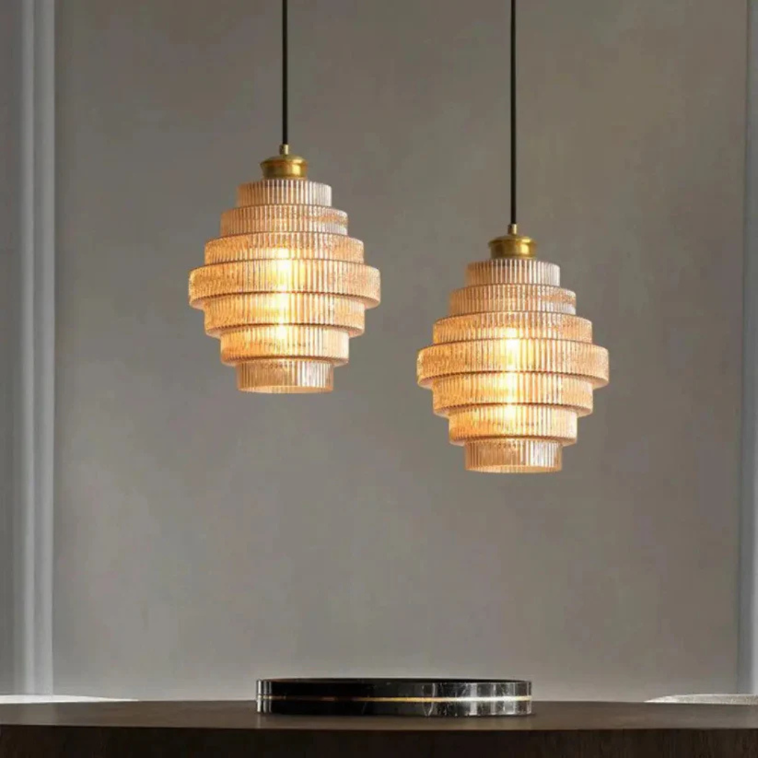 Hebes - Lampada a Sospensione Vintage in Vetro