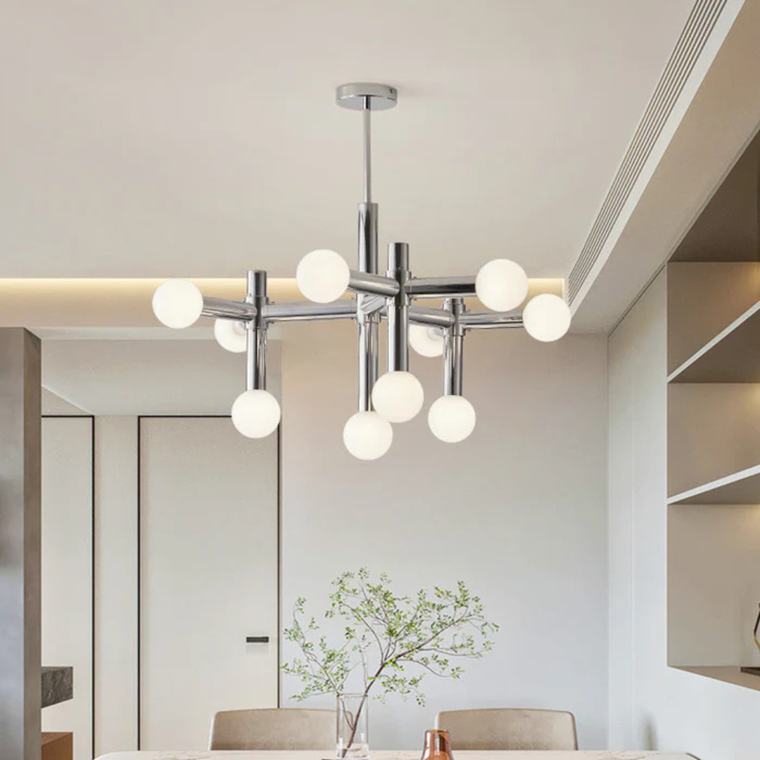 Floga - Lampada Sospesa Scandinava in Vetro | Design Lampada da Tavolo per Pranzo